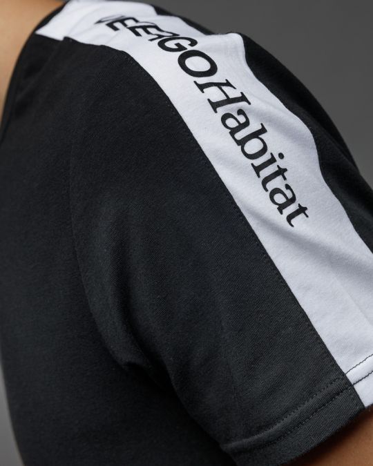 BLACK MEN'S SHORT SLEEVE T-SHIRT 1D25FW4050SS0205