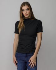 FEKETE NŐI RÖVID UJJÚ PÓLÓ