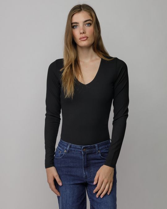 FEKETE NŐI HOSSZÚ UJJÚ BODY 2D25FW4565BD0205