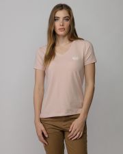 PINK WOMEN'S V-NECK SHORT SLEEVE T-SHIRT