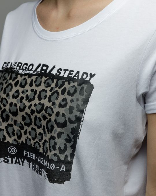 WHITE WOMEN'S SHORT SLEEVE T-SHIRT 2D25FW4522SS0224