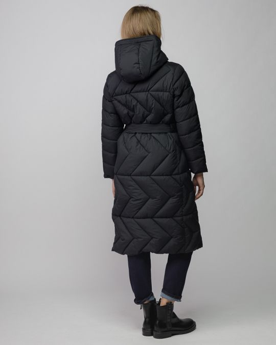 FEKETE NŐI HOSSZÚ TÉLI KABÁT 2D25FW3577KA1600