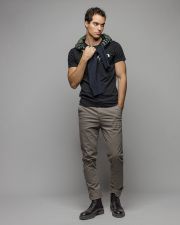 FEKETE FÉRFI RÖVID UJJÚ PÓLÓ