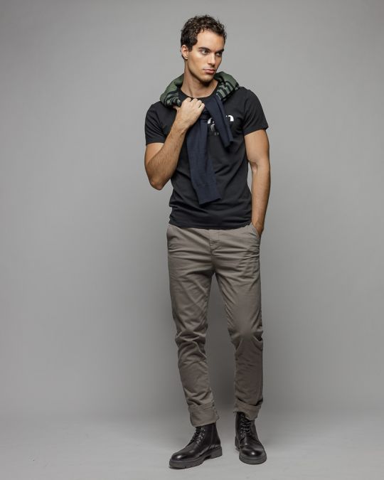 FEKETE FÉRFI RÖVID UJJÚ PÓLÓ 1D25FW4040SS0205