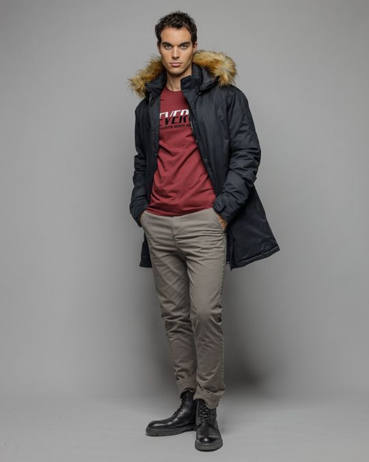 BORDEAUX MEN'S SHORT SLEEVE T-SHIRT 1D25FW4040SS0205