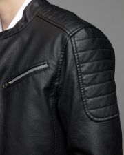 FEKETE FÉRFI VEGÁN BŐR KABÁT