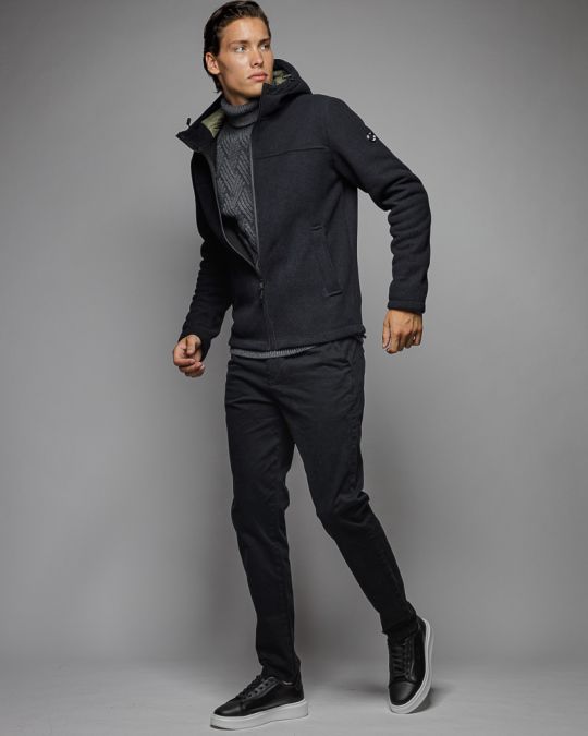 FEKETE FÉRFI ÁTMENETI KABÁT 1D25FW7019KA1101