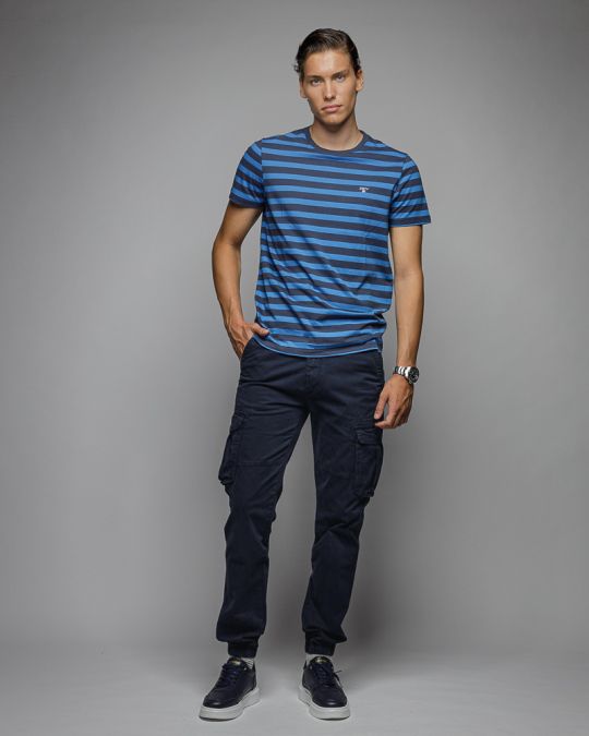 BLUE MEN'S SIDE POCKET PANTS 1D25FW1003LP6101