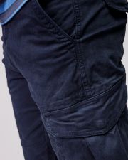 BLUE MEN'S SIDE POCKET PANTS