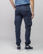 BLUE MEN'S SIDE POCKET PANTS