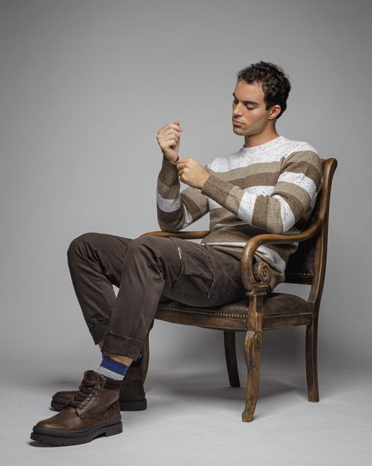 BARNA FÉRFI OLDALZSEBES NADRÁG 1D25FW1002LP6101