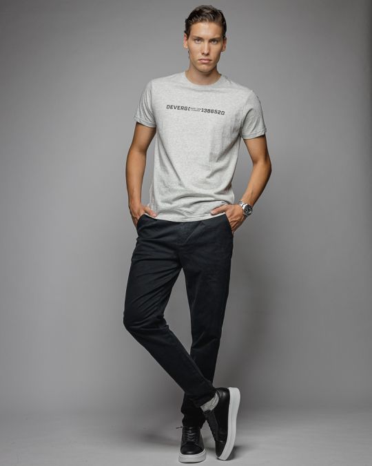 BLACK MEN'S CHINO PANTS 1D25FW1000LP6101