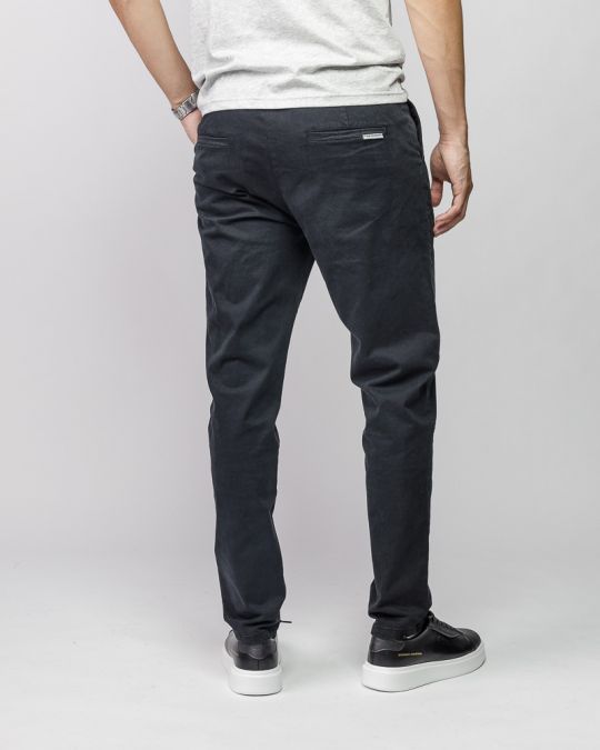 BLACK MEN'S CHINO PANTS 1D25FW1000LP6101