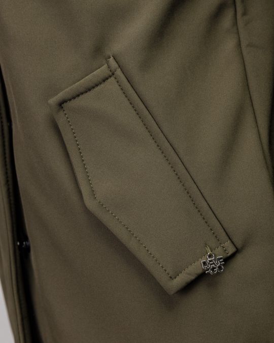 KHAKI NŐI KAPUCNIS ÁTMENETI KABÁT 2D25FW7583KA1200