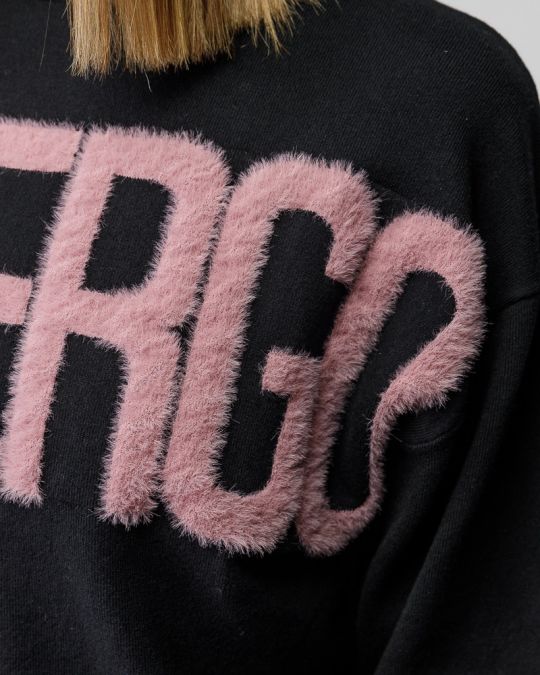 FEKETE NŐI KÖTÖTT GARBÓ PULÓVER 2D25FW6531LS1101