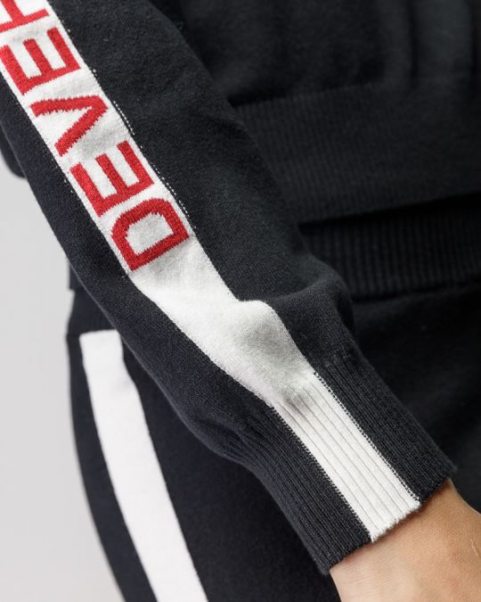 FEKETE NŐI KÖTÖTT GARBÓ PULÓVER 2D25FW6531LS1101