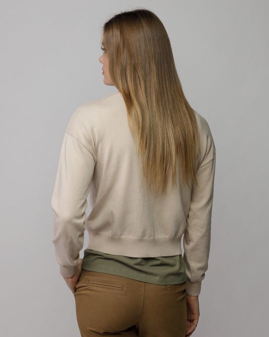 FEHÉR NŐI KÖTÖTT GARBÓ PULÓVER 2D25FW6531LS1101