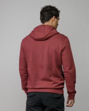BORDEAUX MEN'S ZIP SWEATER