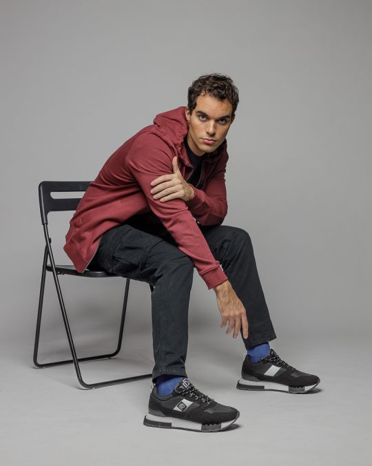 BORDEAUX MEN'S ZIP SWEATER 1D25FW4074KA0705