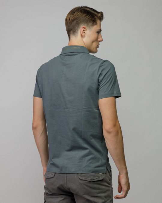 SZÜRKE FÉRFI RÖVID UJJÚ GALLÉROS PÓLÓ 1D25FW4030SS0405