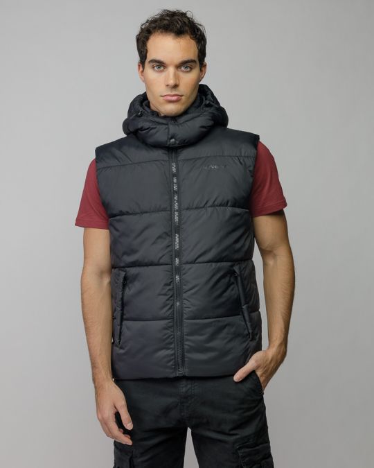 FEKETE FÉRFI KAPUCNIS MELLÉNY 1D25FW7002SL1600