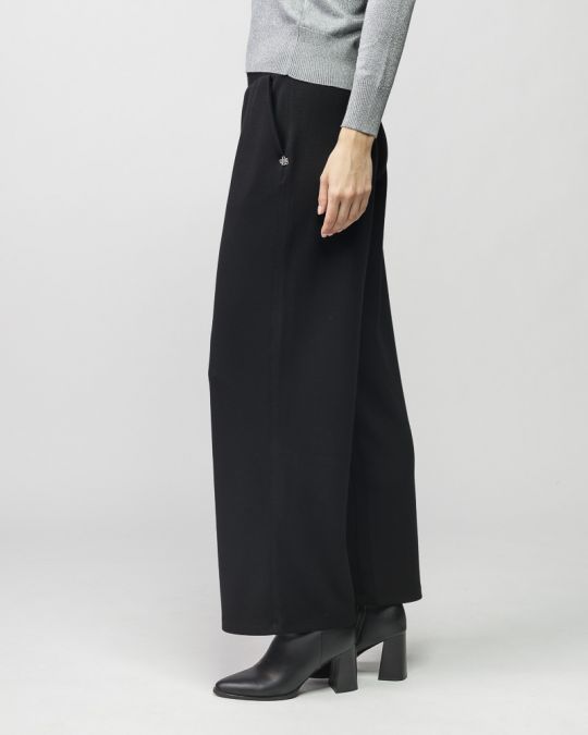 BLACK WOMEN'S PANTS 2D25FW1594LP1201