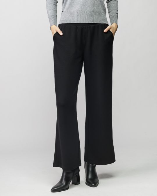 BLACK WOMEN'S PANTS 2D25FW1594LP1201