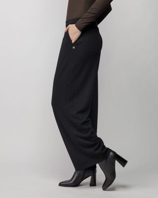 BLACK WOMEN'S PANTS 2D25FW1594LP1201