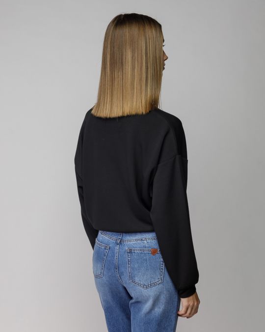 FEKETE NŐI PULÓVER 2D25FW4594LS1201