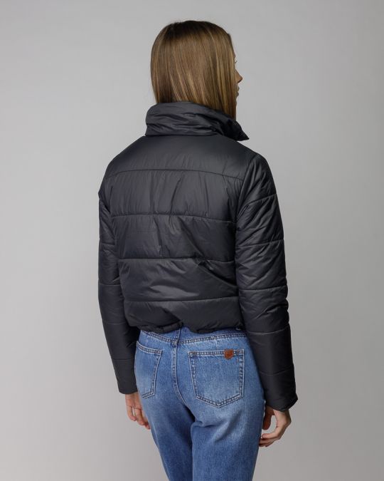 BLACK WOMEN'S SHORT COAT 2D25FW3592KA1600