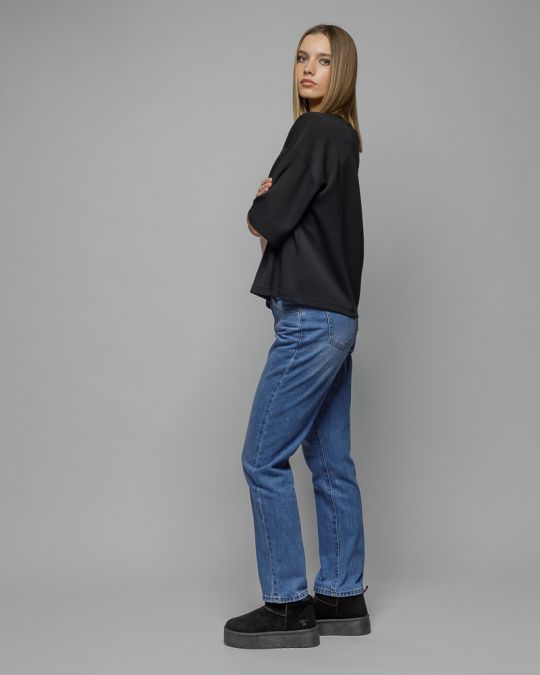 FEKETE NŐI RÖVID UJJÚ PÓLÓ 2D25FW4529SS1201