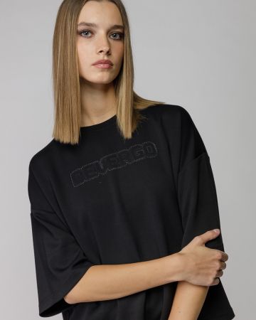 FEKETE NŐI RÖVID UJJÚ PÓLÓ 2D25FW4529SS1201