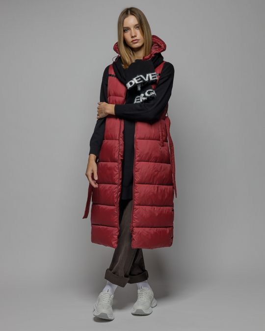 BORDÓ NŐI HOSSZÚ MELLÉNY 2D25FW7520SL1600