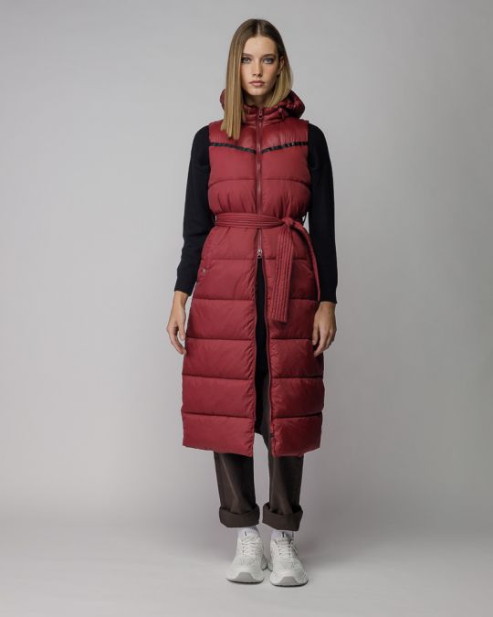 BORDÓ NŐI HOSSZÚ MELLÉNY 2D25FW7520SL1600