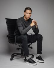 FEKETE FÉRFI KÖTÖTT PULÓVER