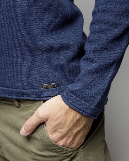 KÉK FÉRFI VÉKONY KÖTÖTT PULÓVER 1D25FW6027LS1101