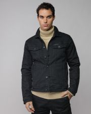 FEKETE FÉRFI FARMER DZSEKI