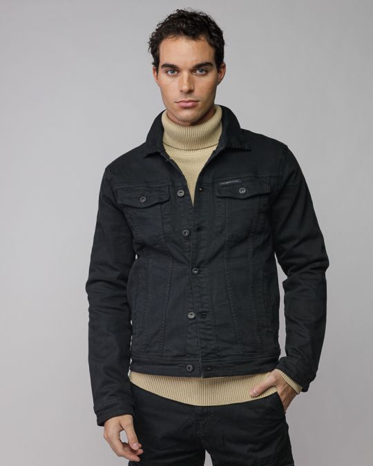 FEKETE FÉRFI FARMER DZSEKI 1D25FW7077KA6106