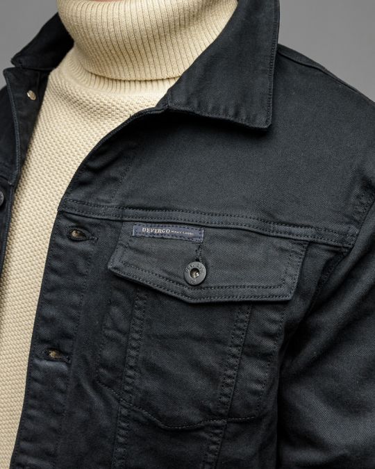 FEKETE FÉRFI FARMER DZSEKI 1D25FW7077KA6106