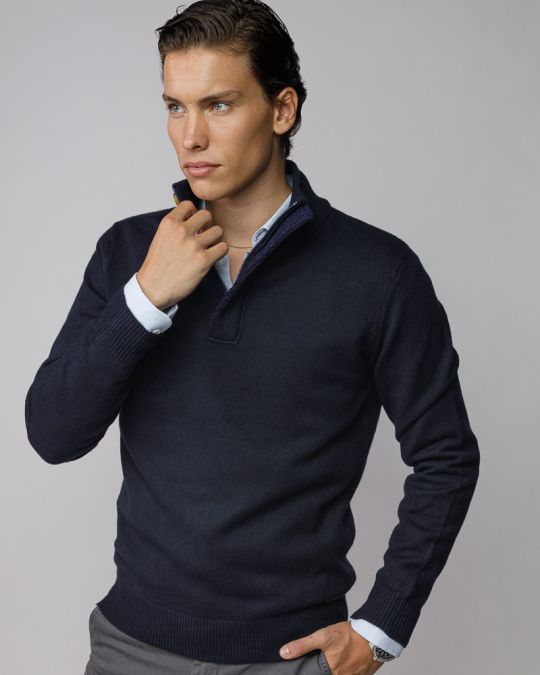 KÉK FÉRFI KÖTÖTT PULÓVER 1D25FW6033LS1101