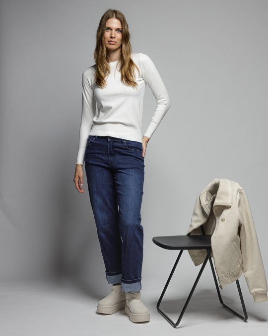 WHITE WOMEN'S FABRIC JACKET 2D25FW3582KA8100