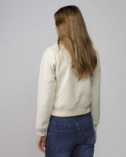 WHITE WOMEN'S FABRIC JACKET