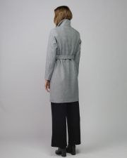GREY WOMEN'S FABRIC COAT