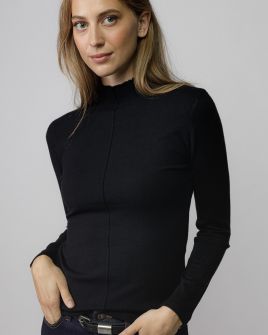 FEKETE NŐI KÖTÖTT PULÓVER 2D25FW6522LS1101