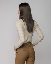 BÉZS NŐI KÖTÖTT PULÓVER