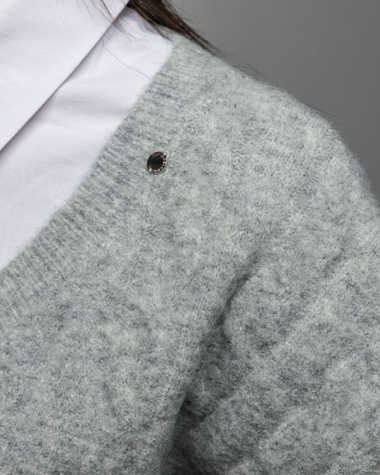 SZÜRKE NŐI KÖTÖTT MELLÉNY 2D25FW6550SL1101