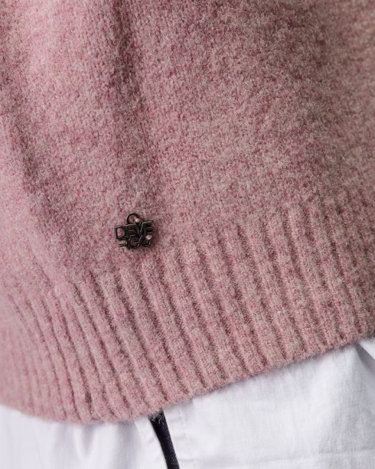 RÓZSASZÍN NŐI KÖTÖTT PULÓVER 2D25FW6551LS1101