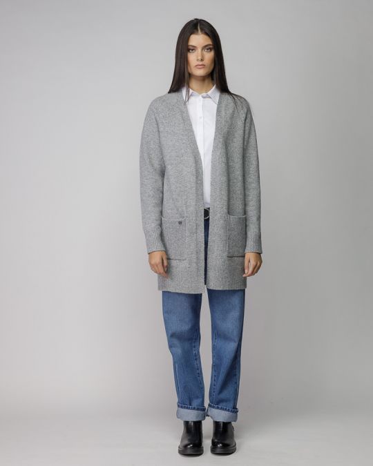 SZÜRKE NŐI KÖTÖTT KARDIGÁN 2D25FW6553KA1101