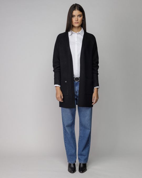 FEKETE NŐI KÖTÖTT KARDIGÁN 2D25FW6553KA1101