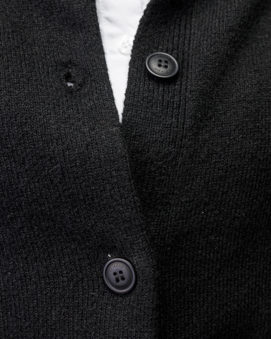 FEKETE NŐI KÖTÖTT GOMBOS KARDIGÁN 2D25FW6554KA1101